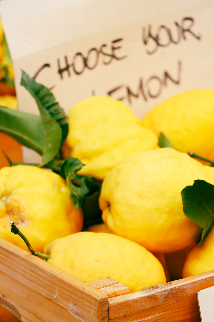 Amalfi lemons and limoncello