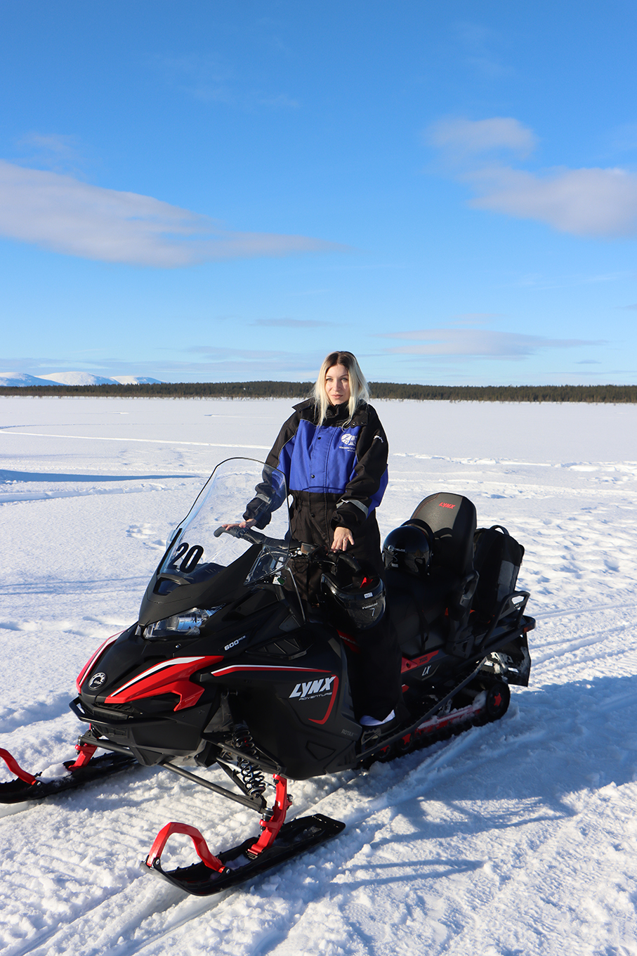 Snowmobile safari in Lapland
