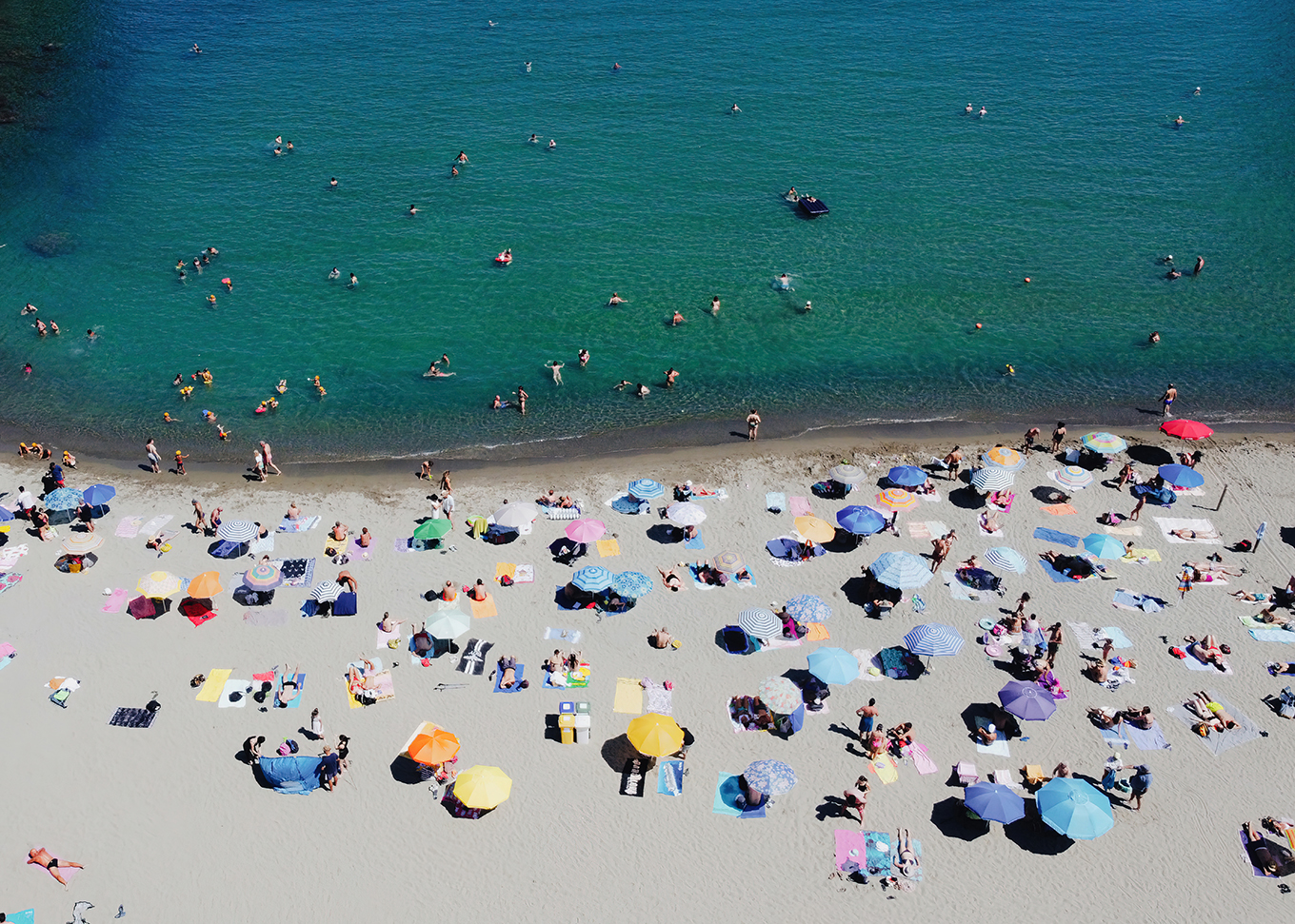 The sea of Capri from above – Italian coastal fine art photography by Gaby Zuppetta